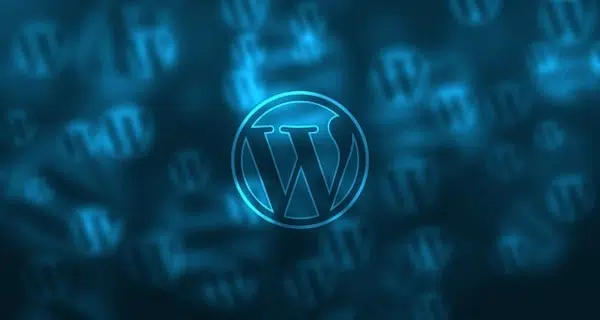WordPress website on a laptop